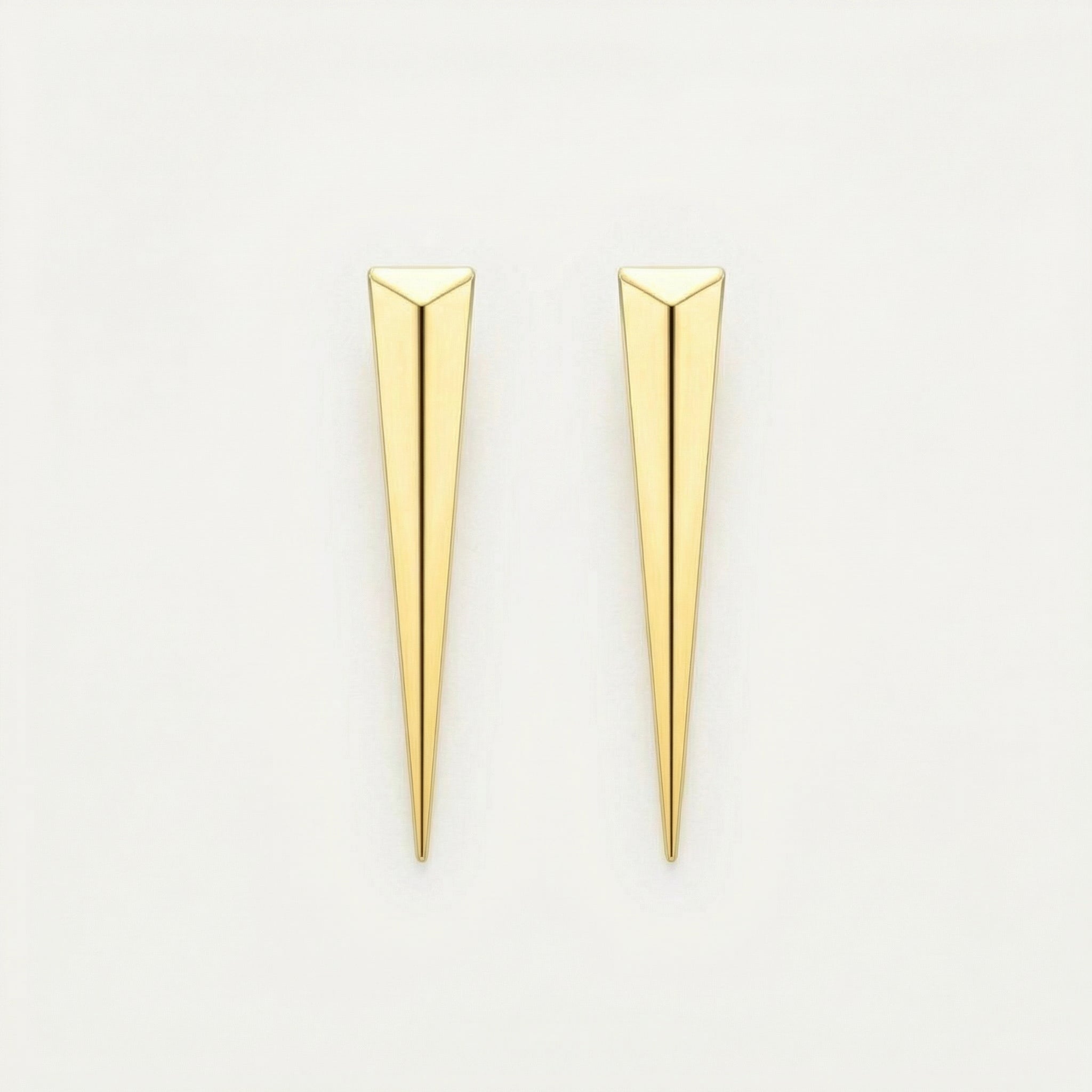 Chunky Dagger Ørering Guldbelagt