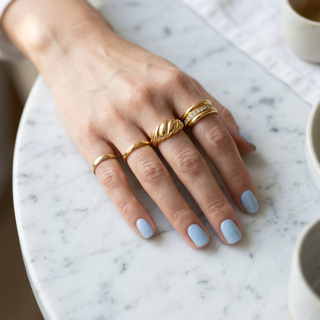 Prism Band Ring 18K Guldbelagt