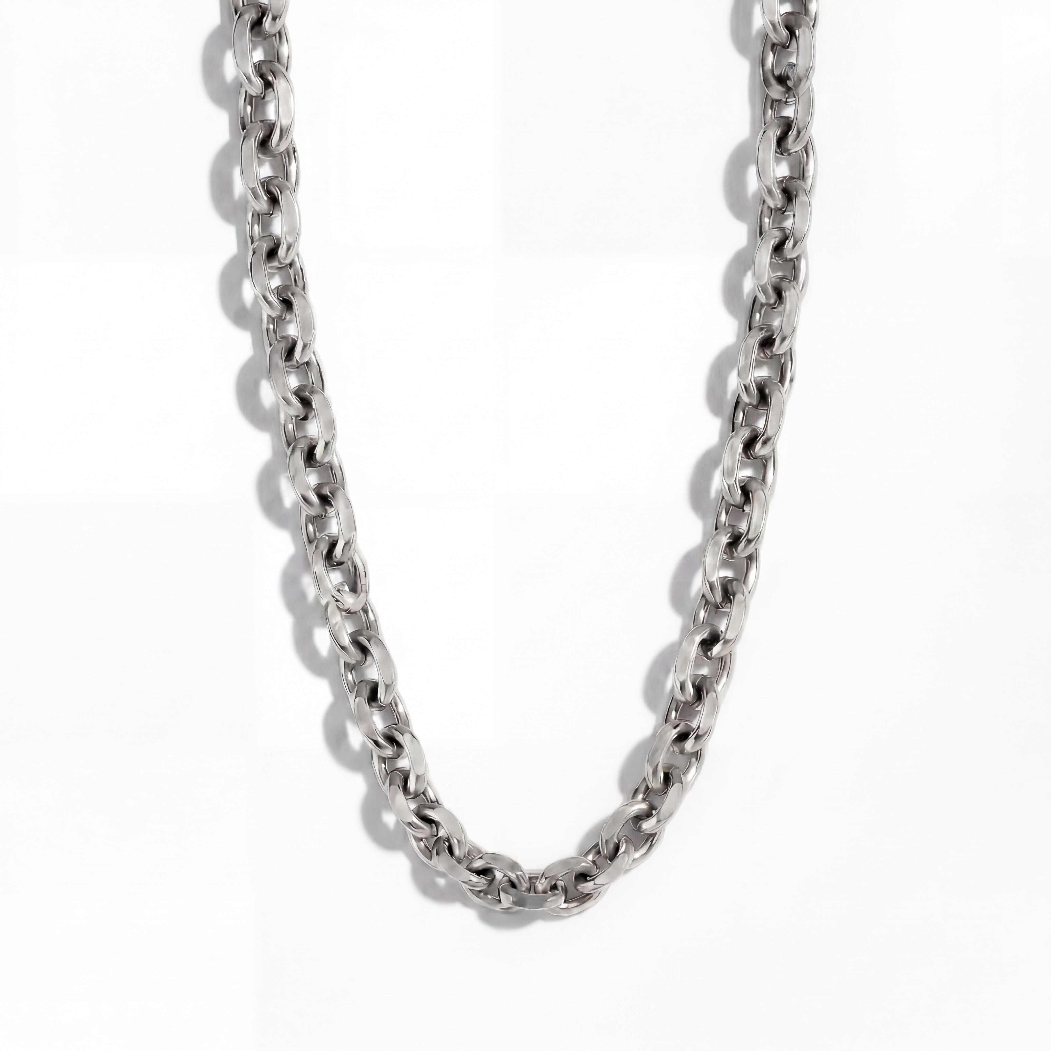Chunky Cable Chain Halskæde Sølvfarvet