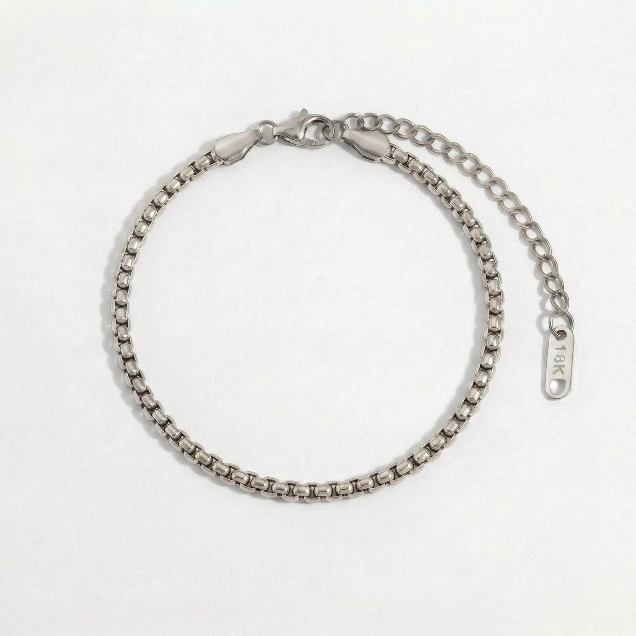 Classic Box Chain Armbånd Sølvfarvet