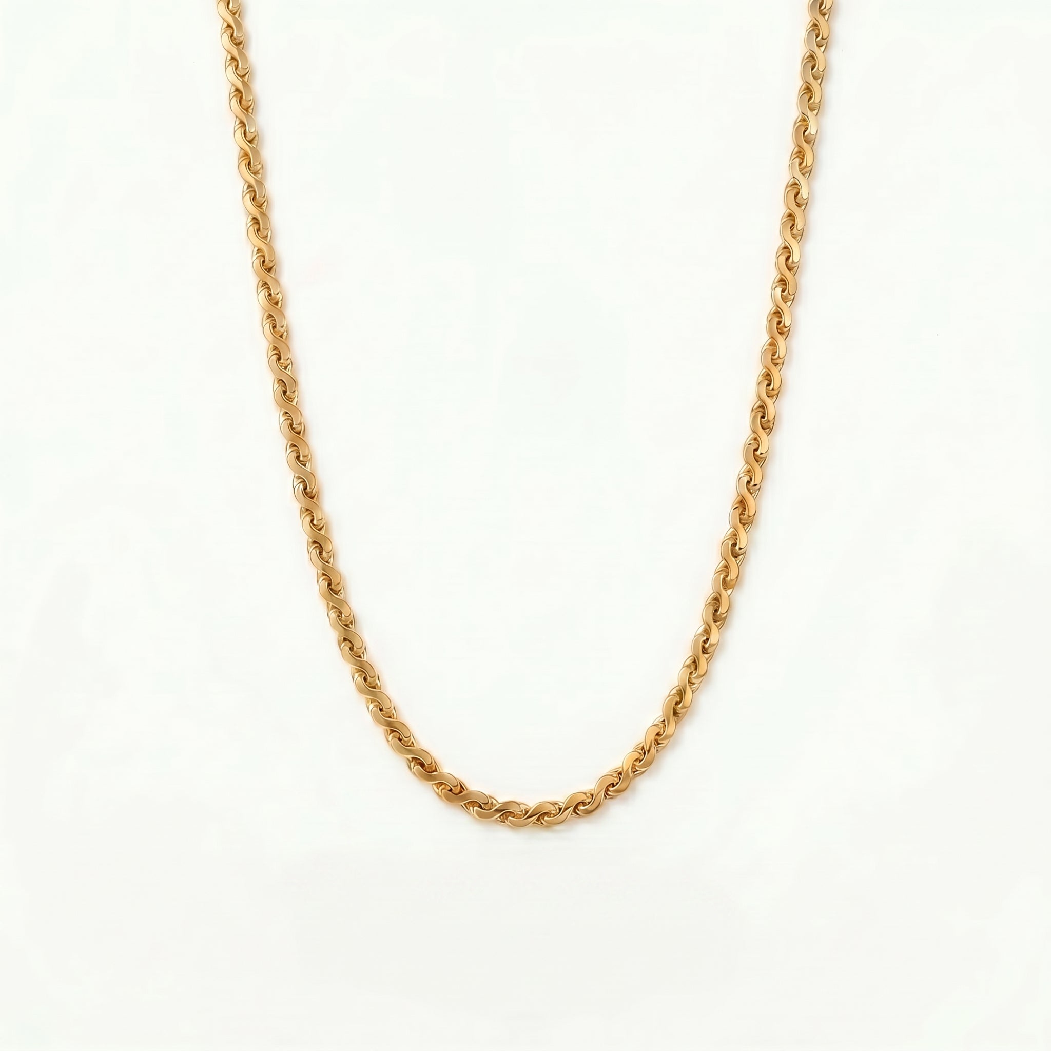 Classic Twist Halskæde Guldbelagt