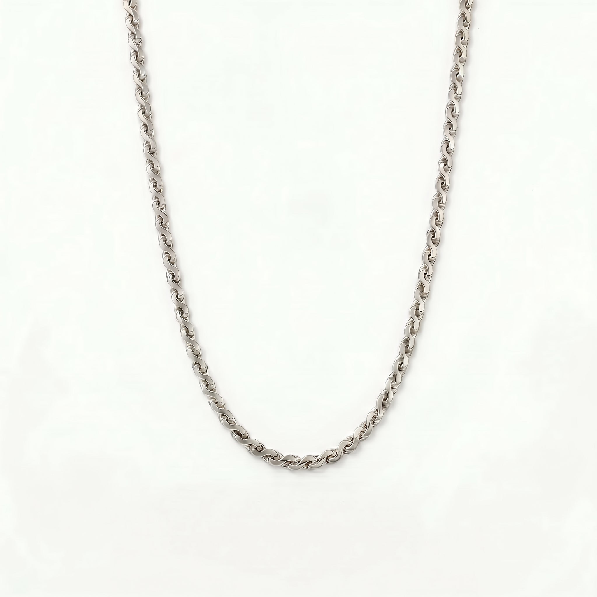 Classic Twist Halskæde Sølvfarvet